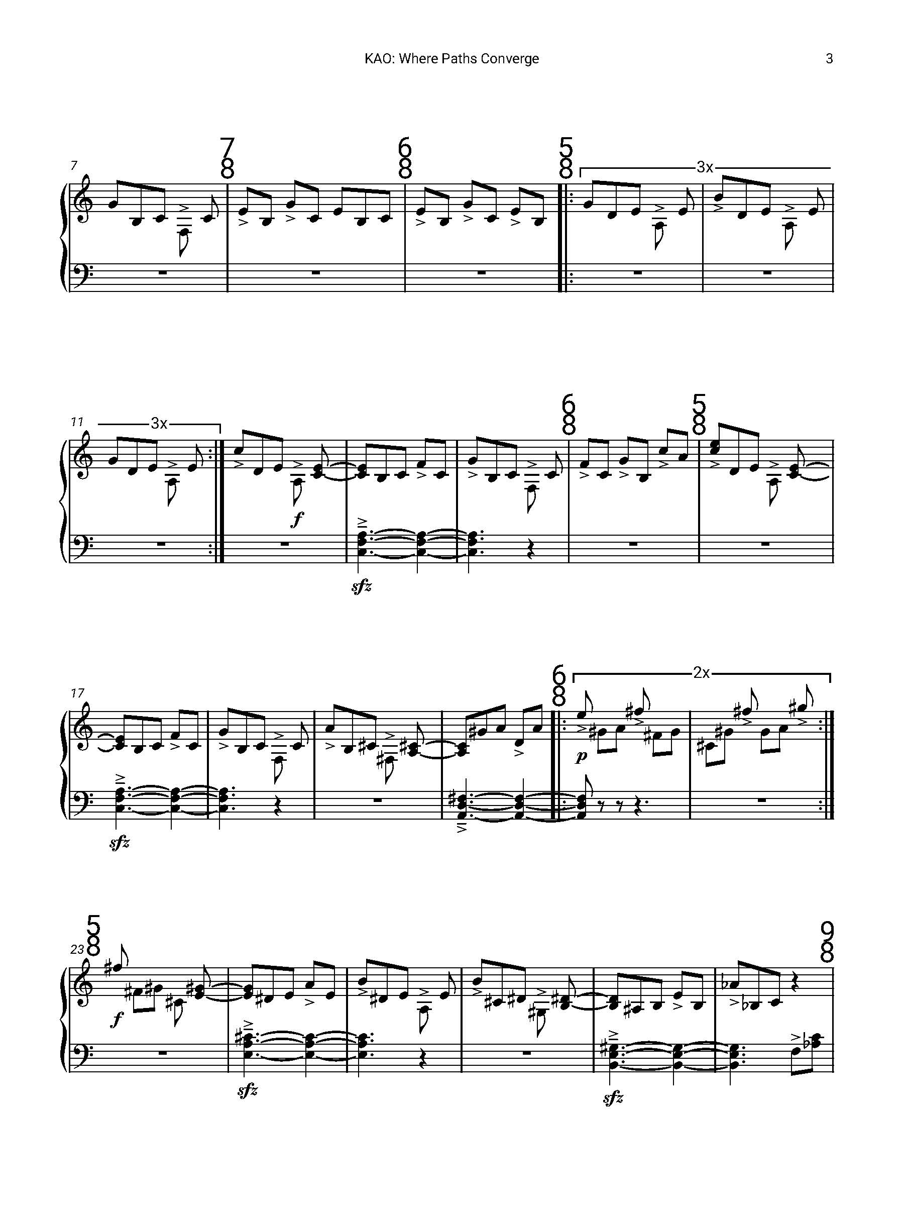 Ying-Chen Kao: Where Paths Converge Score Preview